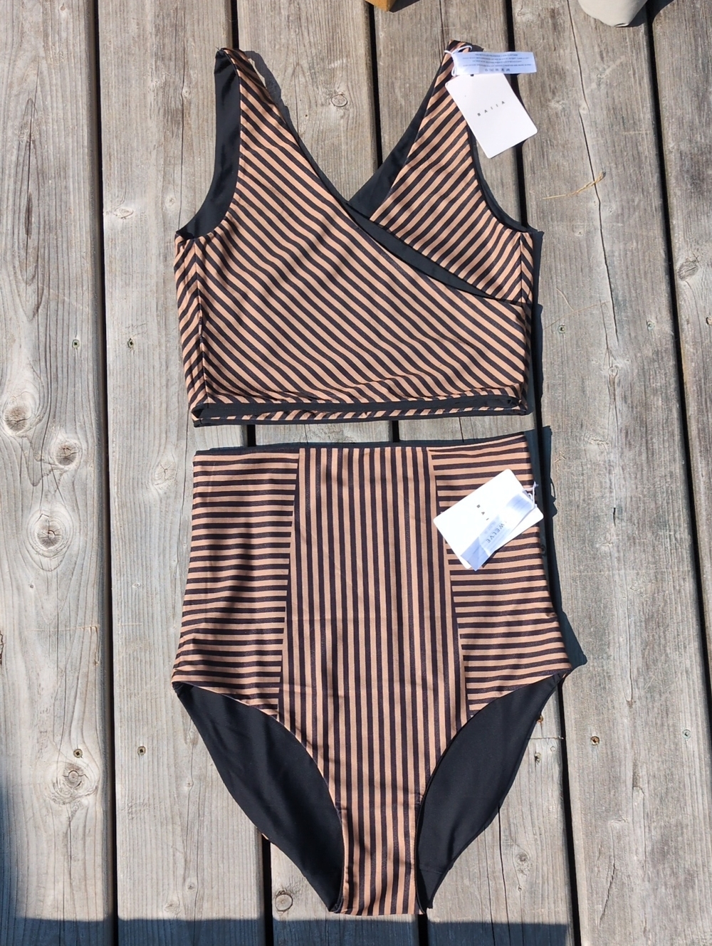 NWT Reversible Baiia Valencia 3 Pieces Bathing Sui